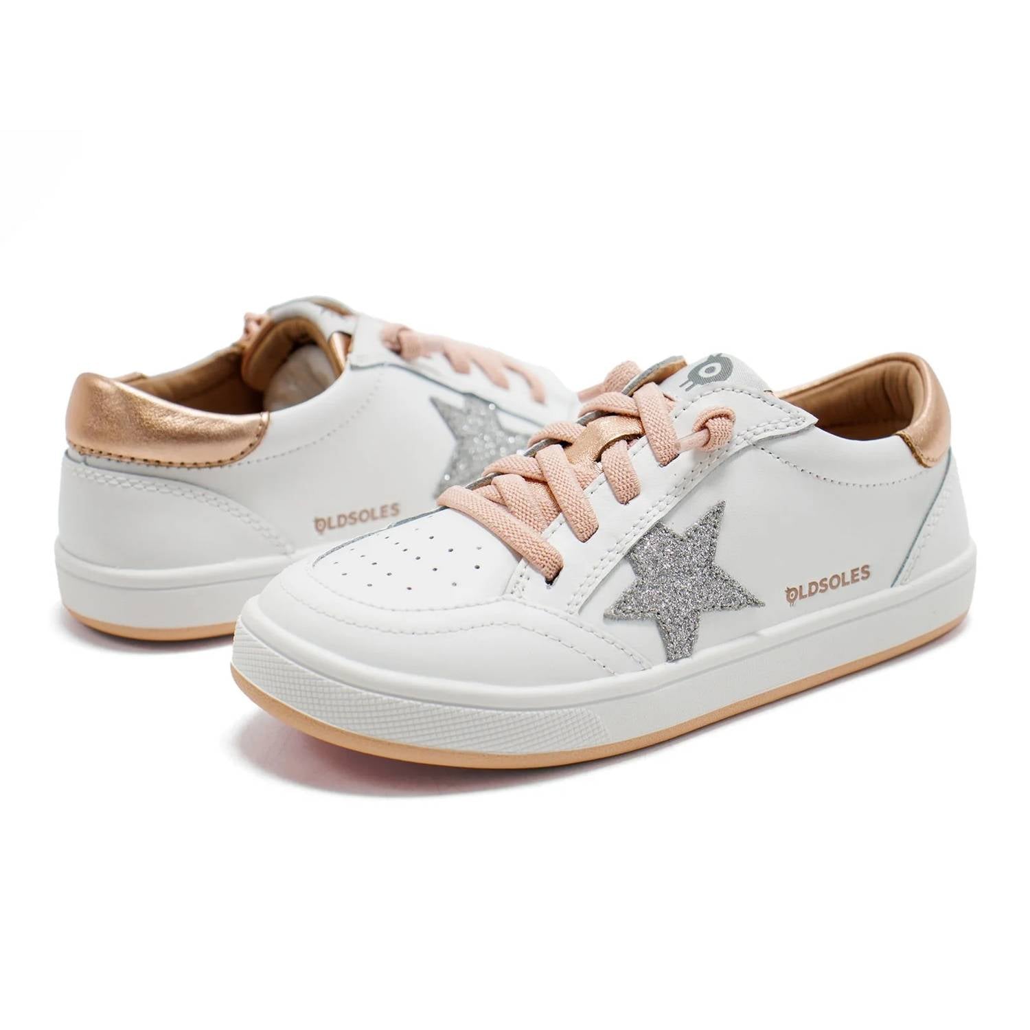 Oldsoles - Girl's Platinum Runner Low Top Sneaker