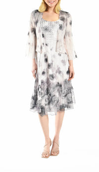 Komarov - Shadow Floral Set Dress