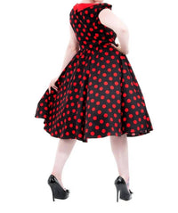 Orchid Bloom - Polka Dot Swing Dress