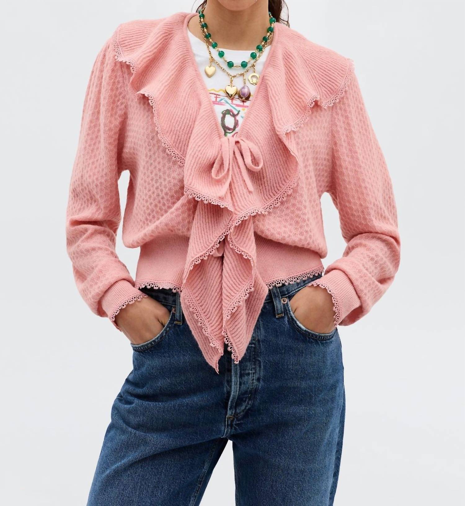 Rixo - Kianna Long Sleeve Cardigan