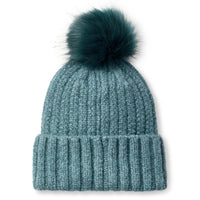 Ariat - Women's Chilton Faux Fur Soft Knit Pom Beanie
