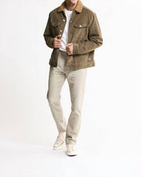 Jachs New York - Corduroy Sherpa Lined Trucker Jacket