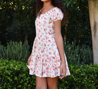 Flowers By Zoe - Dara Short Sleeve Floral Dress