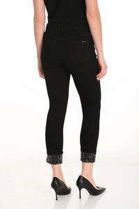 Frank Lyman - Denim Embellished Ankle-length Pant
