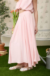 Blu Pepper - Pleated Midi Skirt
