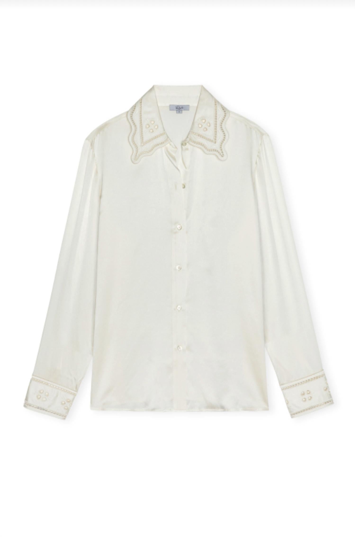 Rails Clarise Shirt in ivory eyelet - women's shirt - view 4