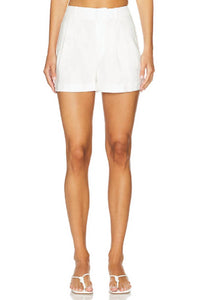 Alice + Olivia - Conry Linen Pleated Short