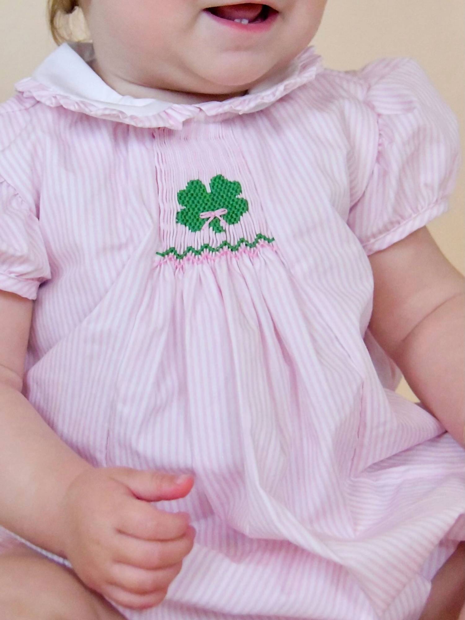 Krewe - Girls Ellen Smocked Clover Bubble