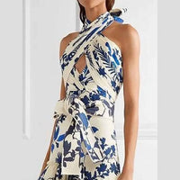 Sanyao Fashion - Bohemian Tie-Strap Printed Dress