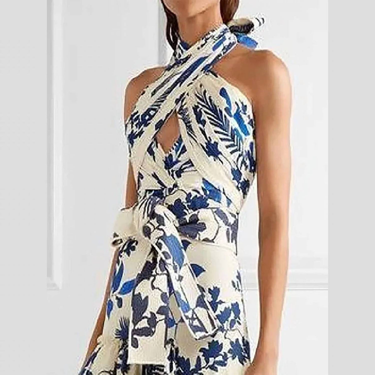 Sanyao Fashion - Bohemian Tie-Strap Printed Dress