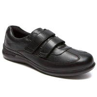 Aravon Women's Flora Double Strap Sneaker in black - women's sneaker - detail view