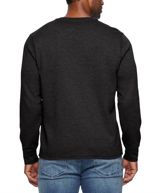 Flags & Anthem - Owen Soft Waffle Henley Long Sleeve Top