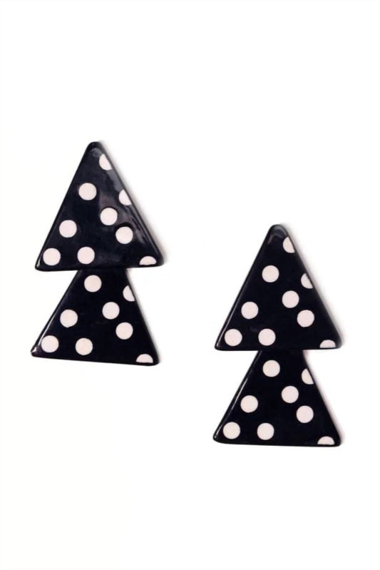 Sunshine Tienda - Women's Polka Triangle Earrings