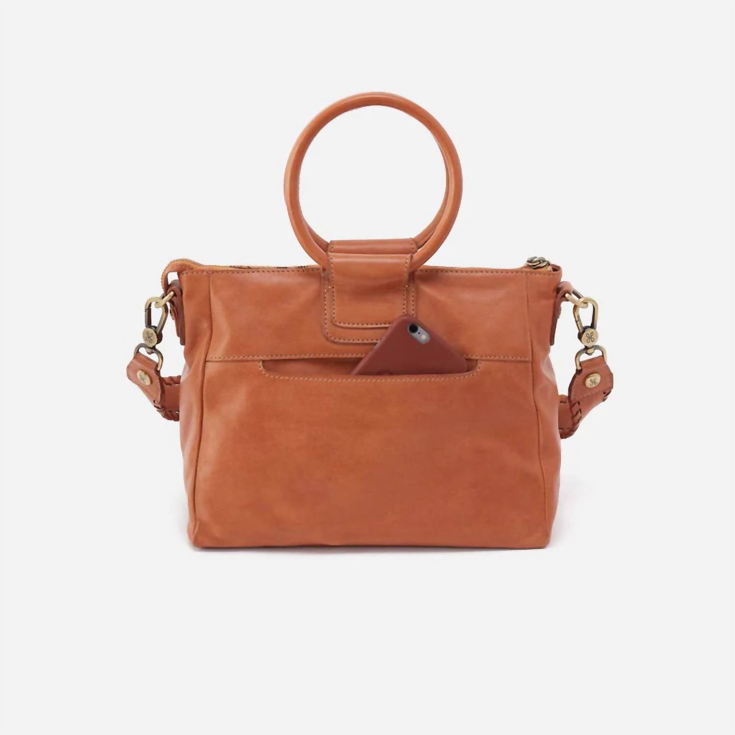 HOBO Women's Sheila Satchel in harvest wheat - women's bag - detail view