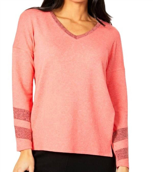 Long Sleeve Love V-Neck Top