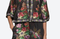 Sea - Viktoria Print Tie Front Top