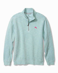 TOMMY BAHAMA Tobago Bay 1/2 Zip Sweatshirt in sterling blue - men's shirt - view 5