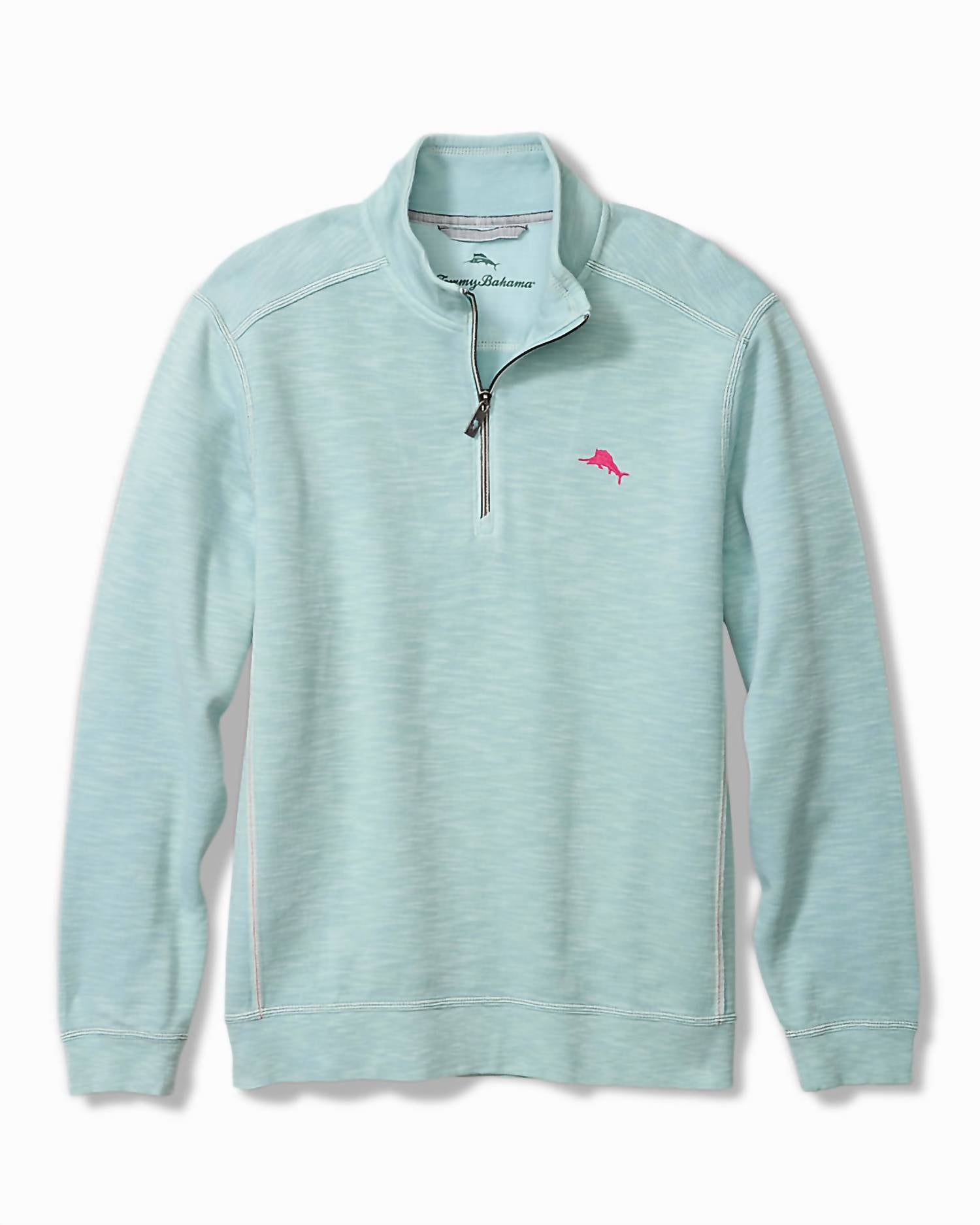 TOMMY BAHAMA Tobago Bay 1/2 Zip Sweatshirt in sterling blue - men's shirt - view 5