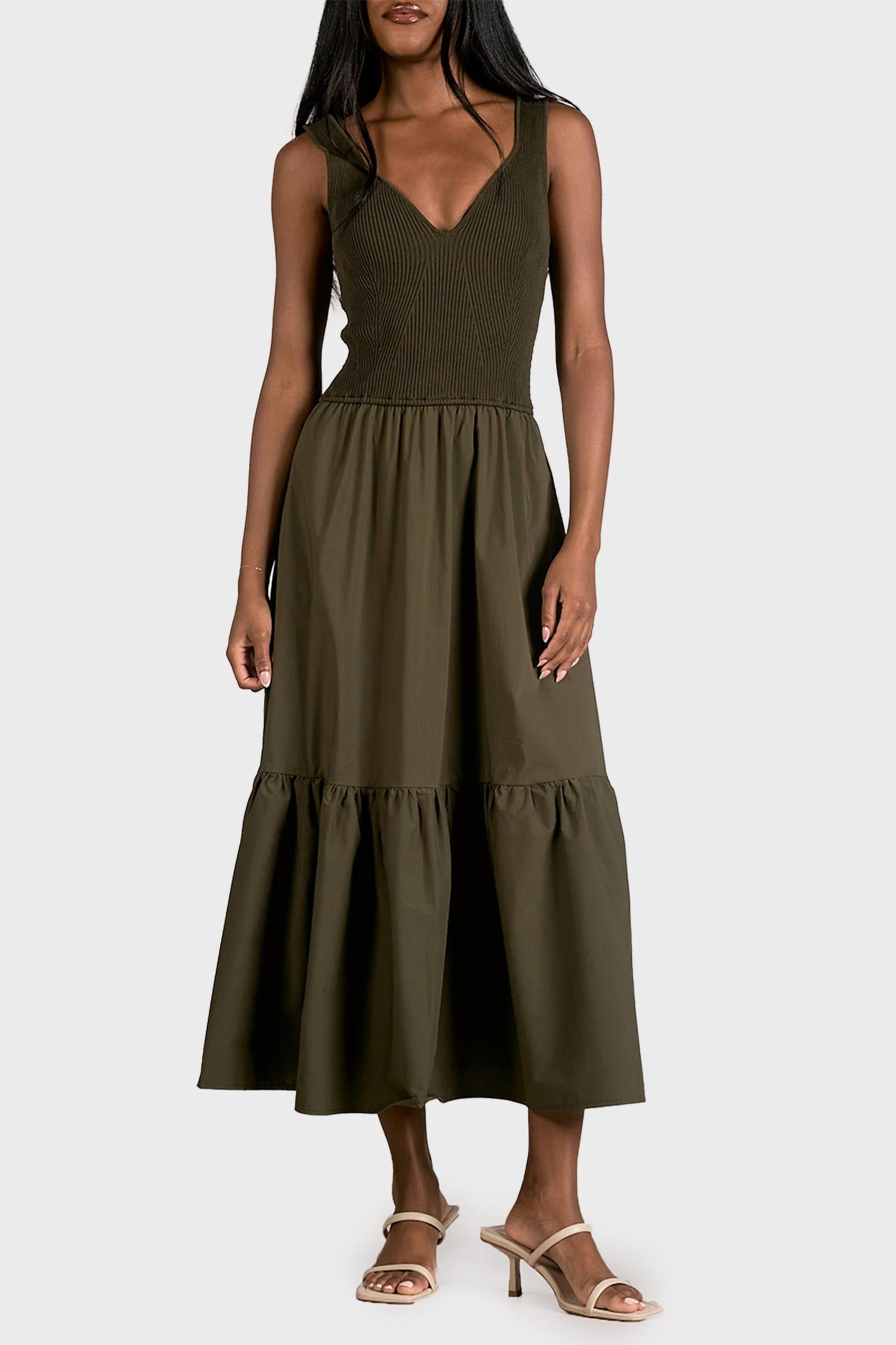 Elan - Luna Mixed Media Dress