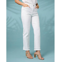 Coco + Carmen - Women's Mary Straight Ankle With Double Fringe Pant