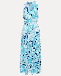 Lilly Pulitzer AMIRIA MAXI DRESS in capri blue rosanna - women's dress - view 7