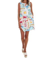 She + Sky - Women's Tropical Getaway Mini Dress