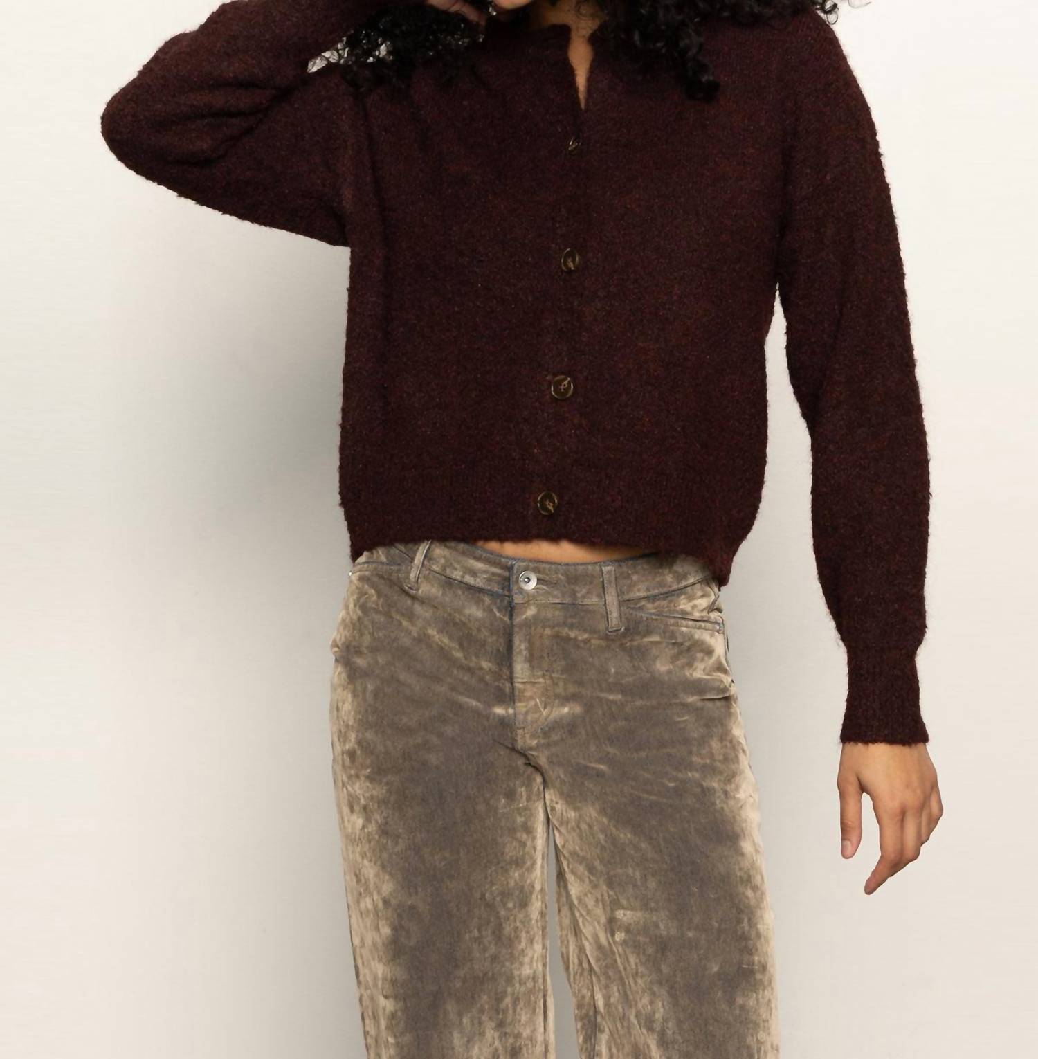 Sanctuary - Boucle Crew Neck Cardigan