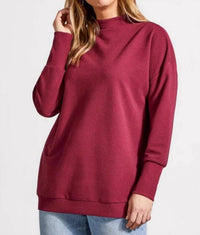 Tribal - Funnel Neck Tunic Top