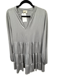 143 STORY Women's Tier Mini Dress in silver - women's dress