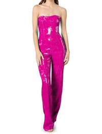 Dress The Population - Andy Sequin Strapless Jumpsuit
