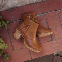 YELLOWBOX Women's Imperial Ankle Boots in brown - women's shoe - detail view