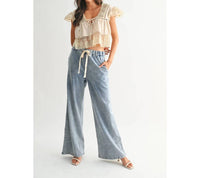 Camellia - Lace Trim Blouse