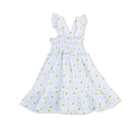 Angel Dear - Girls Lovely Lemons Smocked Ruffle Sundress