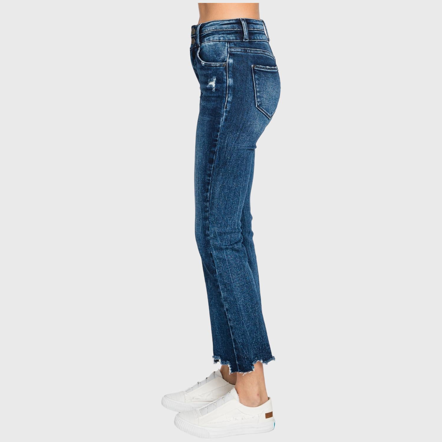Petra153 Parker High Rise Crop Jeans in vintage dark - women's jeans - view 4