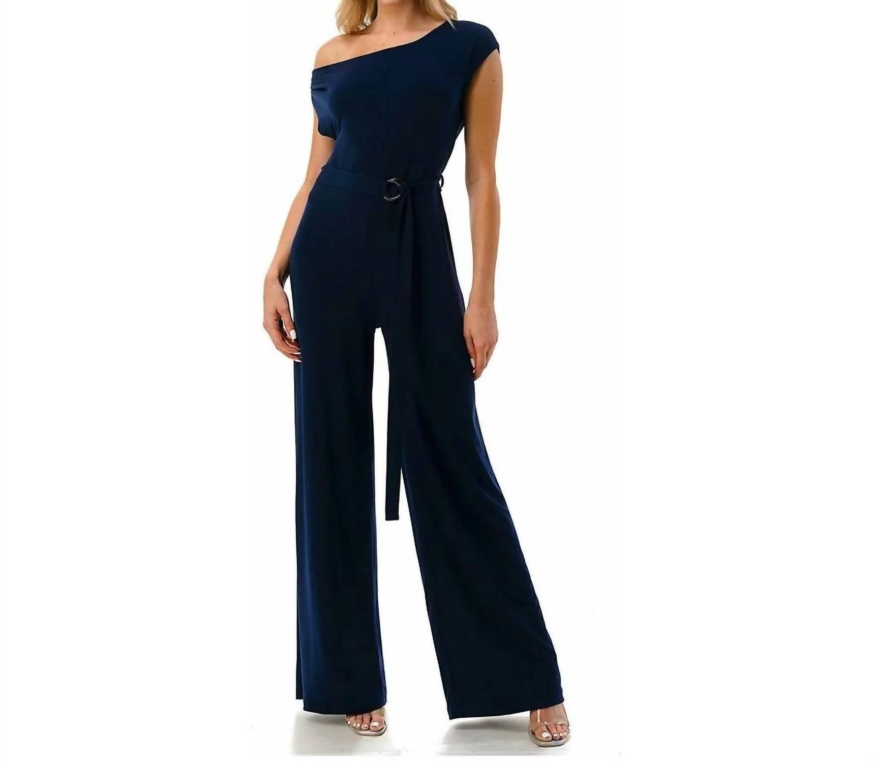 Ariella - Ruched Wide Leg Jumpsuit