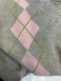 Design History - Argyle cardigan