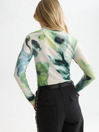 Scotch & Soda - Watercolour Flower Long Sleeve Tee
