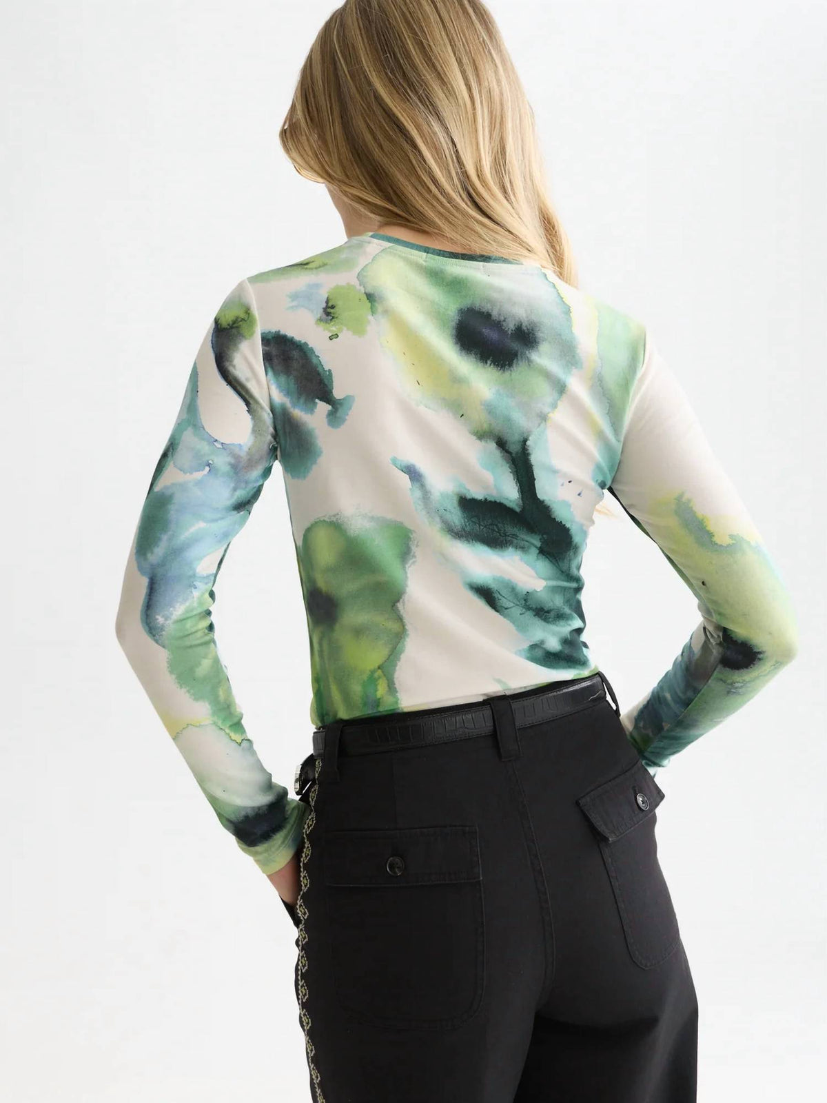 Scotch & Soda - Watercolour Flower Long Sleeve Tee