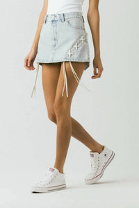 Blanknyc - Tie Breaker Mini Skirt
