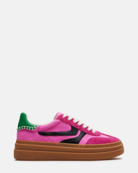 STEVE MADDEN Women's Dodge Sneaker in pink multi - women's sneaker - alternate view