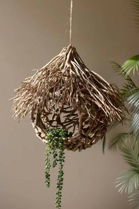 Kalalou - Rustic Hanging Tea Twig Birdhouse