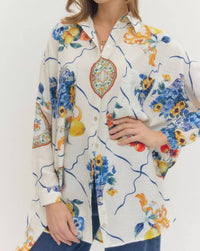 Entro - Long Sleeve Button Down Haruki Top