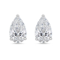 Diana M Jewels - 4.00 Cts Lab Grown Pear Cut Stud Earrings