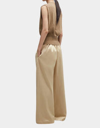 Cordera - Satin Drawstring Pants