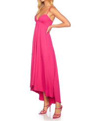 Susana Monaco - Sweetheart String High Low Midi Dress