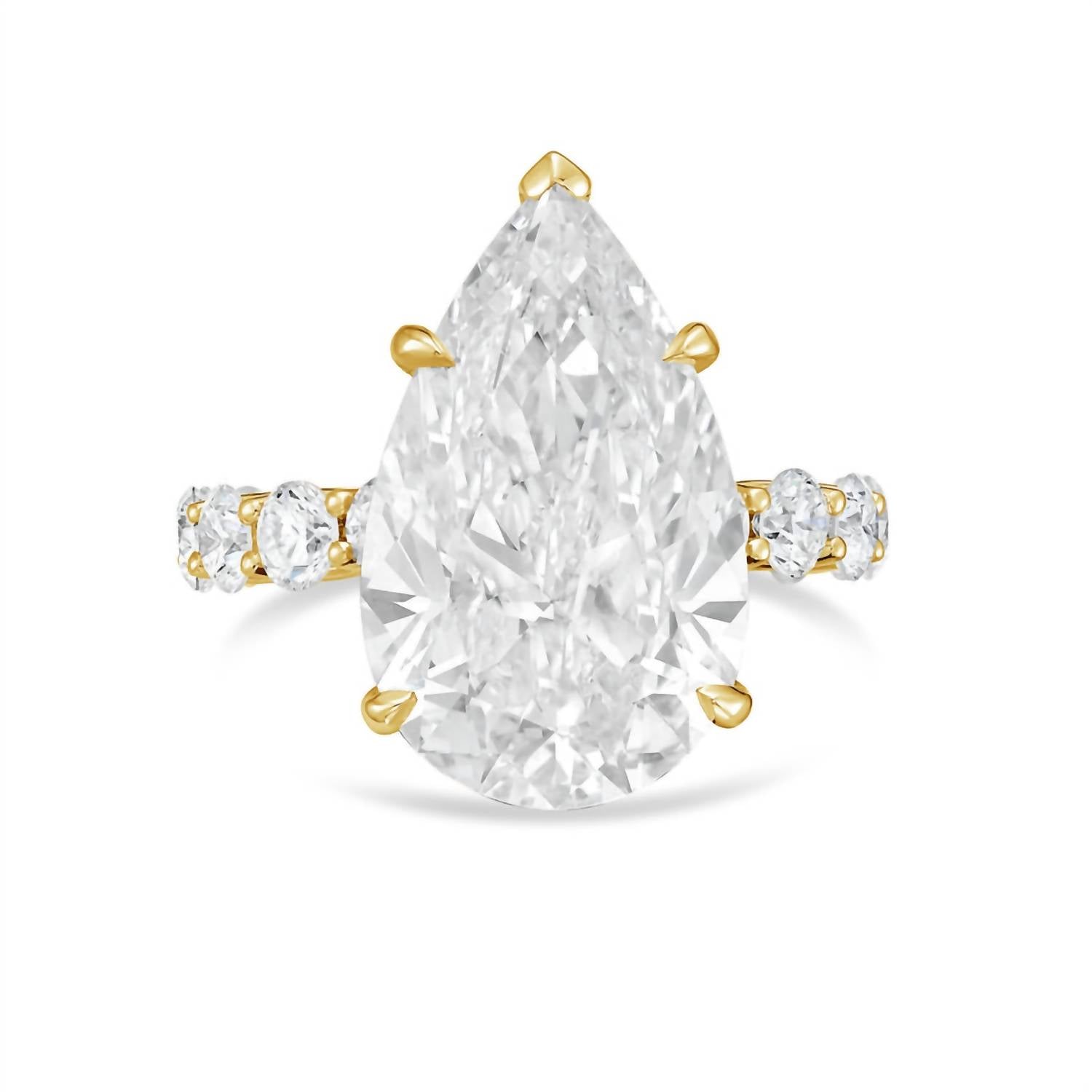 Diana M Jewels - Women's Pear & Round Lab-Grown Diamond Fashion Ring (8.00 Ct) - Elegant Plus