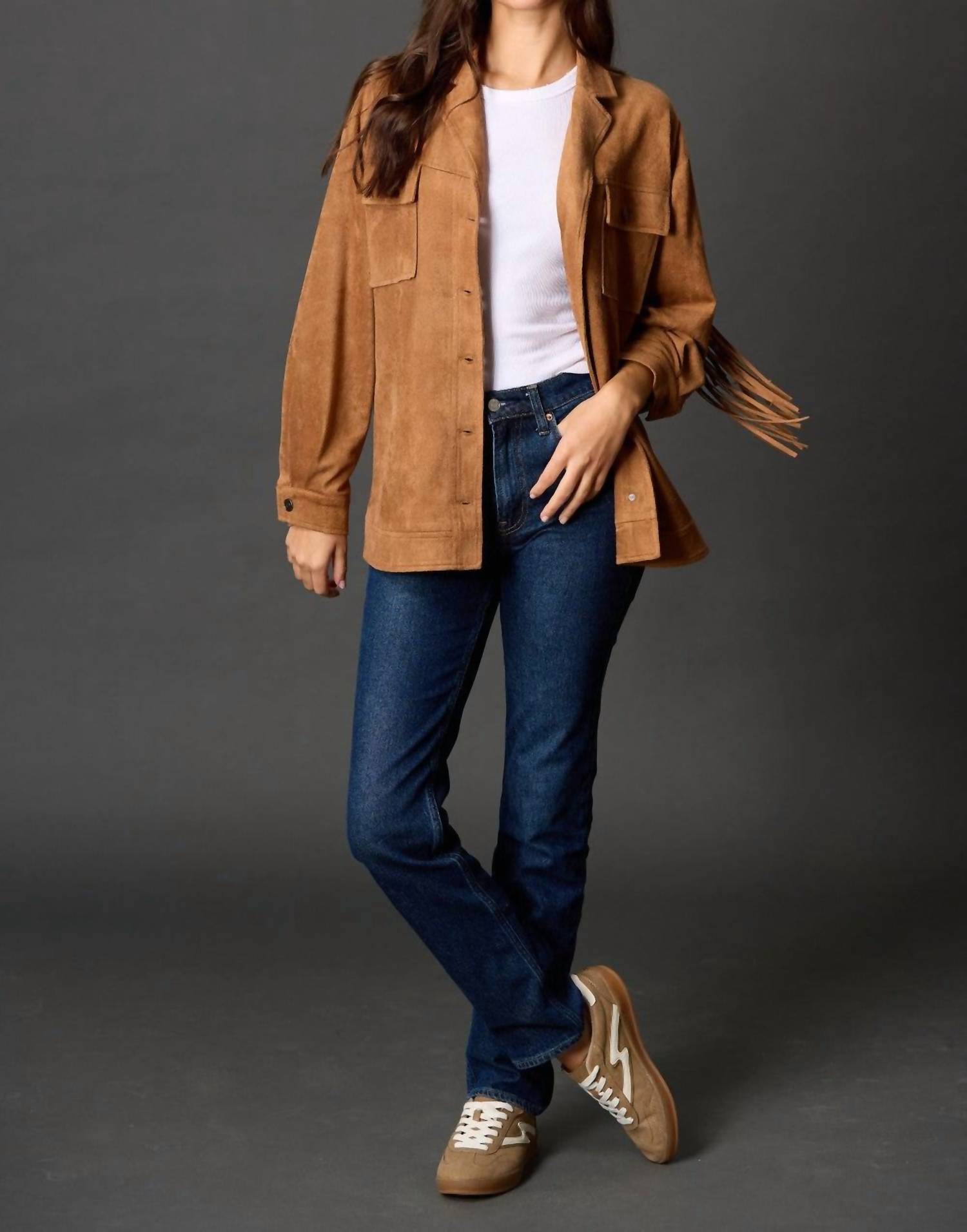 Before You - Fringe Suede Jacket