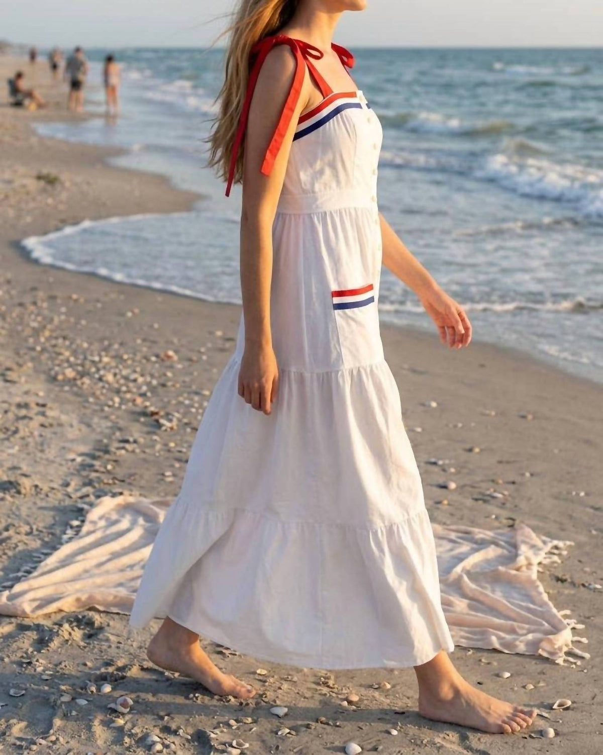 Baby Pink - 4th Of July-inspired Maxi Dress