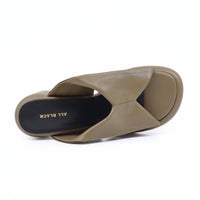 All Black - Women Mod Collar Mule