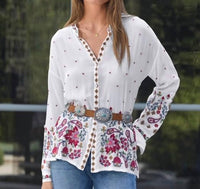 Johnny Was - AUDREY MANDARIN COLLAR -TERESA